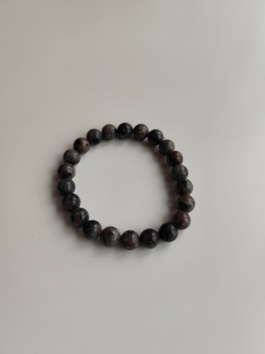 Bransoletka z kamieni - Yooperlite - widok pod kątem