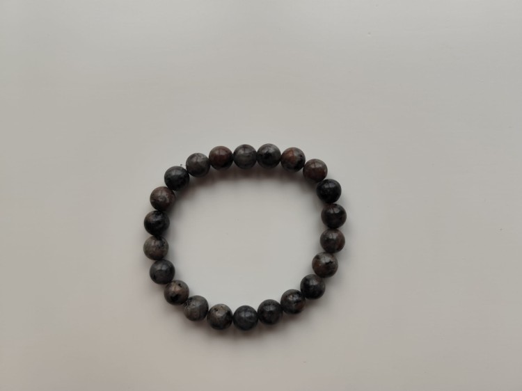 Bransoletka z kamieni - Yooperlite - widok Bransoletka z kamieni - Yooperlite - widok z góry