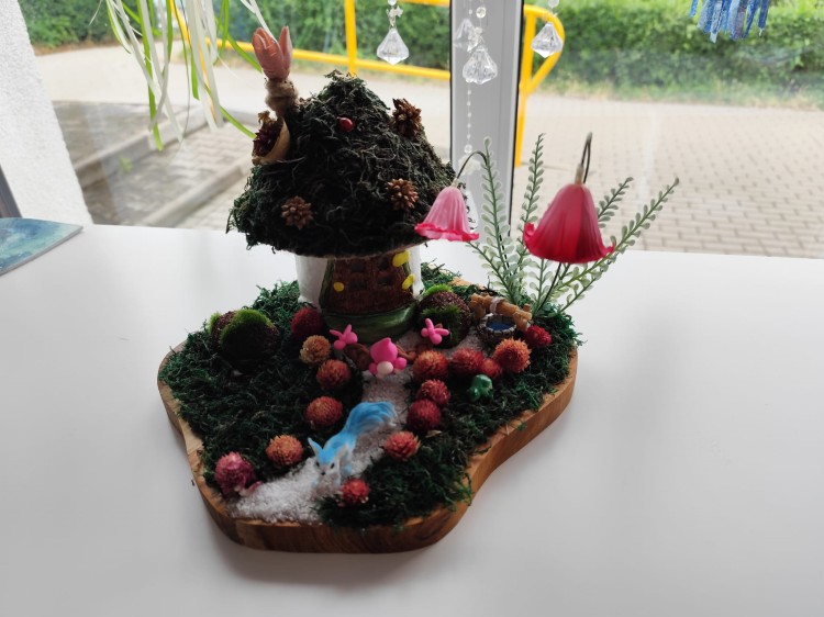 Leśny domek - widok od przodu