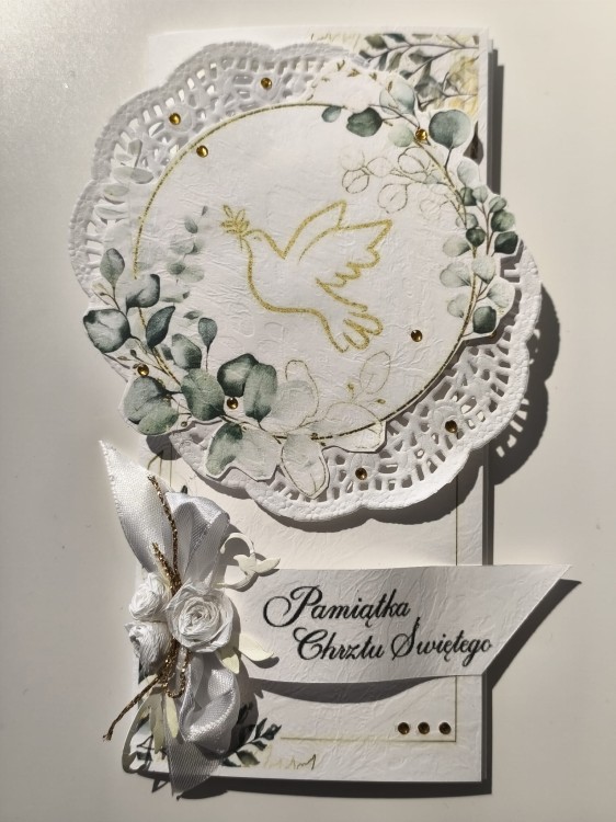 Kartka - Pamiątka Chrztu Świętego (wzór nr 1)