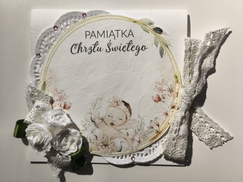 Kartka - Pamiątka Chrztu Świętego (wzór nr 3)