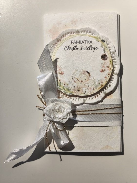 Kartka - Pamiątka Chrztu Świętego (wzór nr 4)