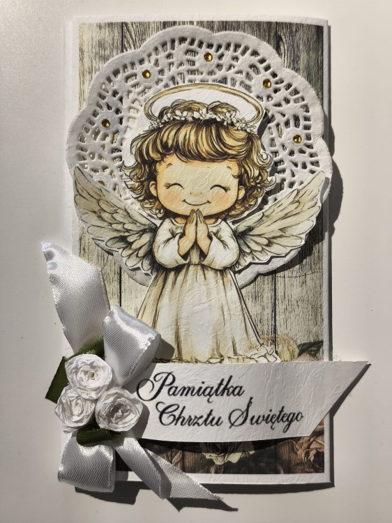 Kartka - Pamiątka Chrztu Świętego (wzór nr 5)