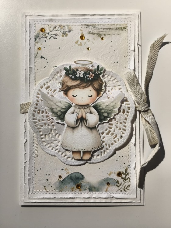 Kartka - Pamiątka Chrztu Świętego (wzór nr 9)