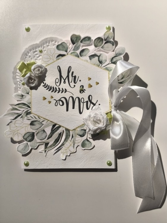 Kartka - Pamiątka Ślubu (wzór 2)