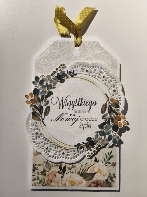 Kartka - Pamiątka Ślubu (wzór 3)