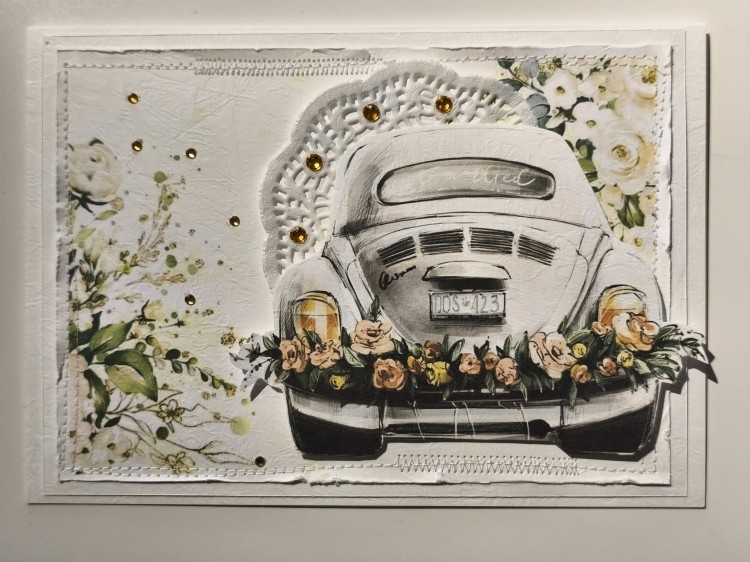 Kartka - Pamiątka Ślubu (wzór 4)