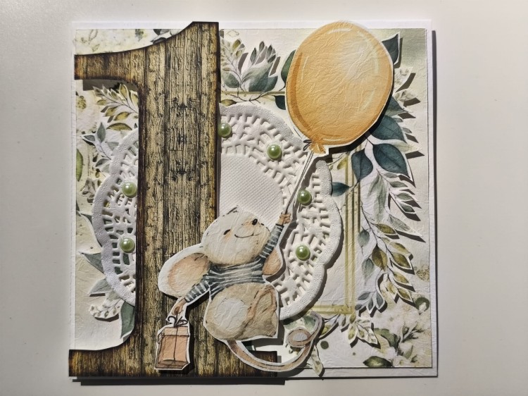 Kartka - Pierwszy Roczek (wzór 1)